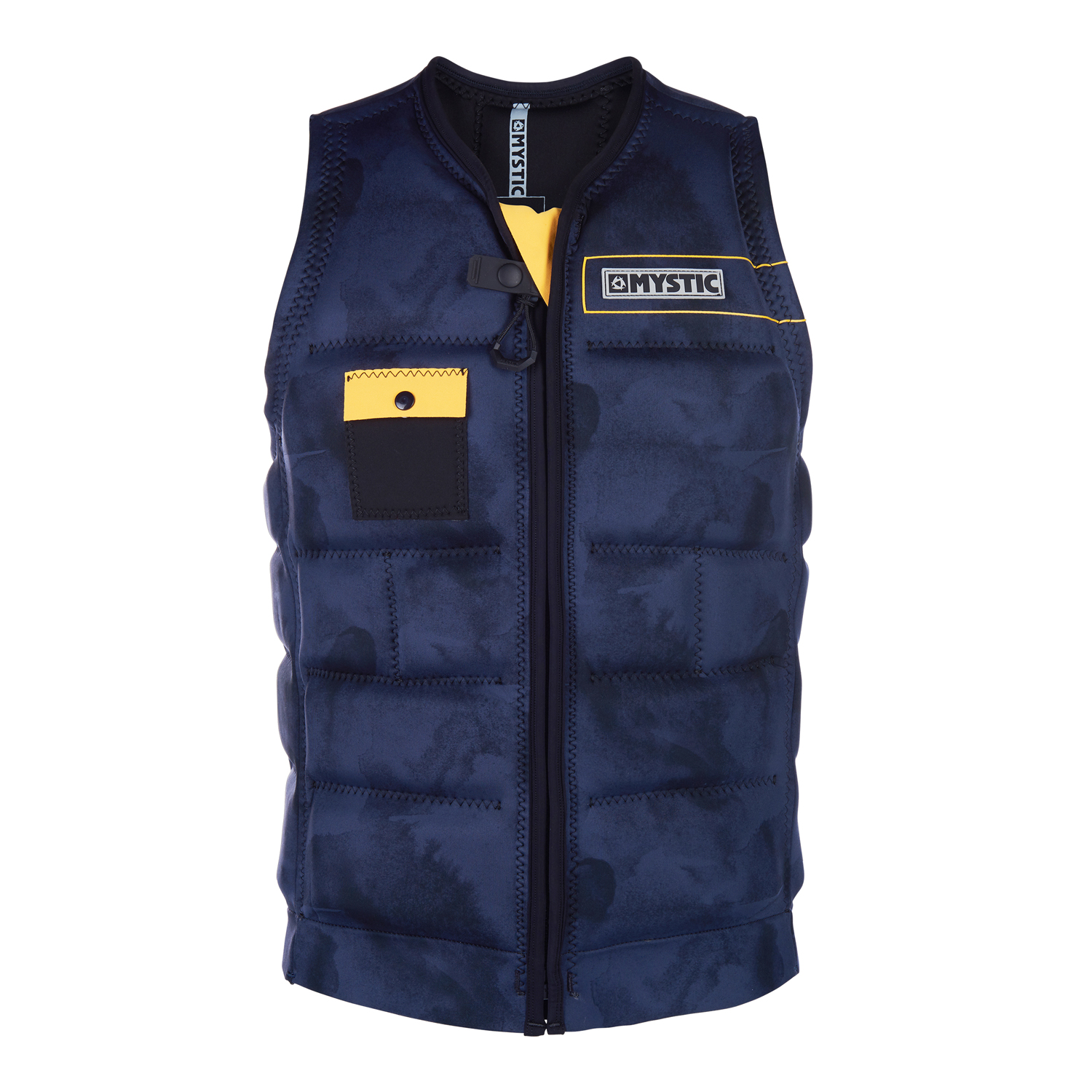 Mystic Stone - Veste À Impact À Effet De Sillage Zippé Sur Le Devant - Marine