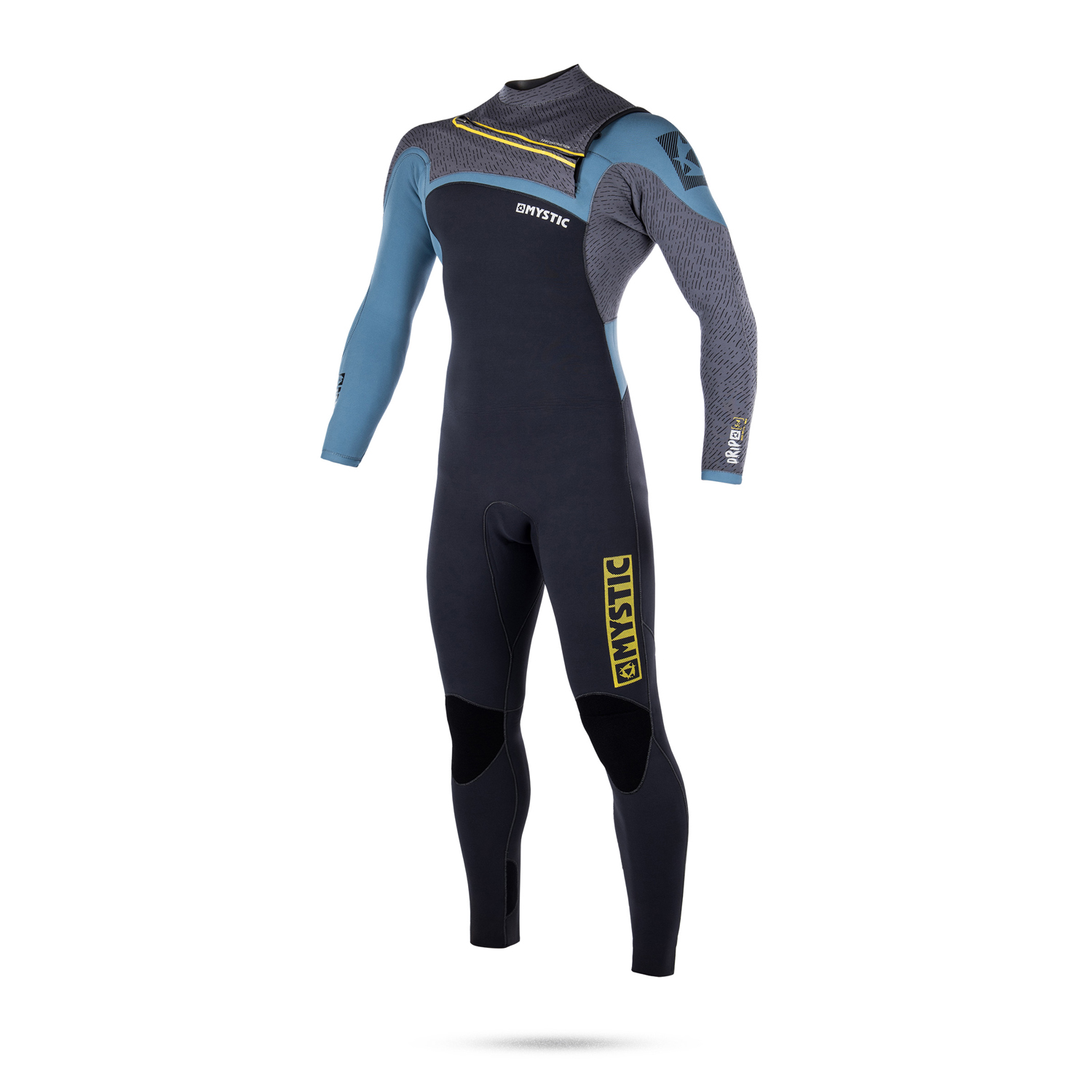 Mystic Drip 5/4 F-Zip Fullsuit Wetsuit - Étain
