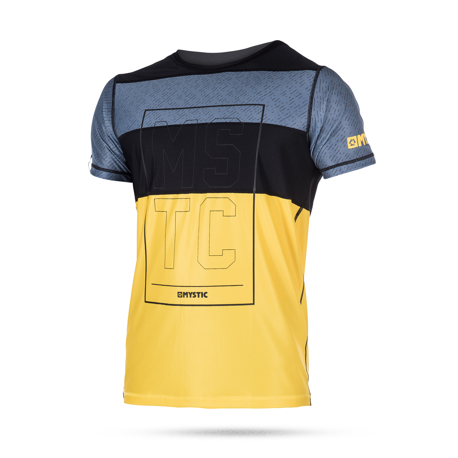Mystic Drip Manches Courtes Quickdry Top - Étain