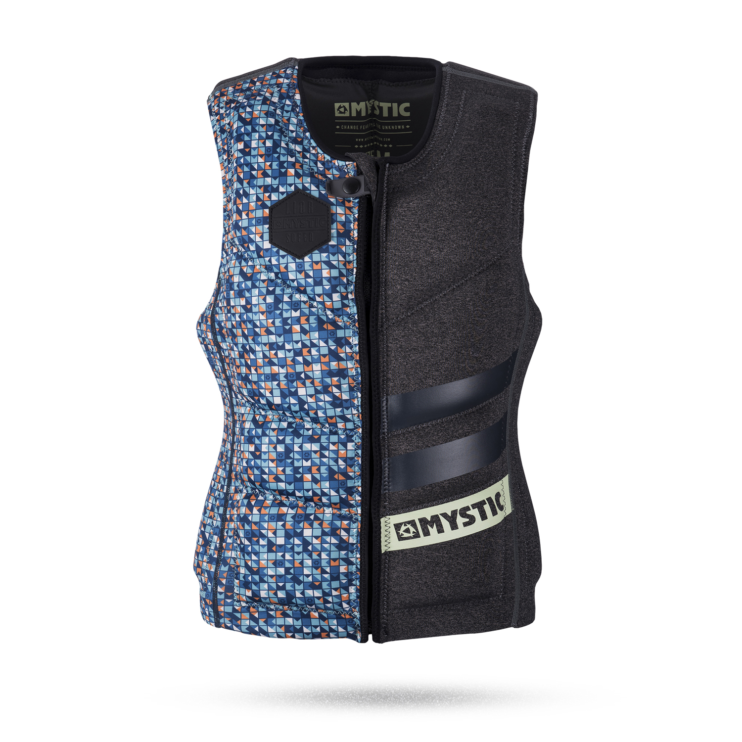 Mystic Lior Sofer Front-Zip Impact Vest - Gris