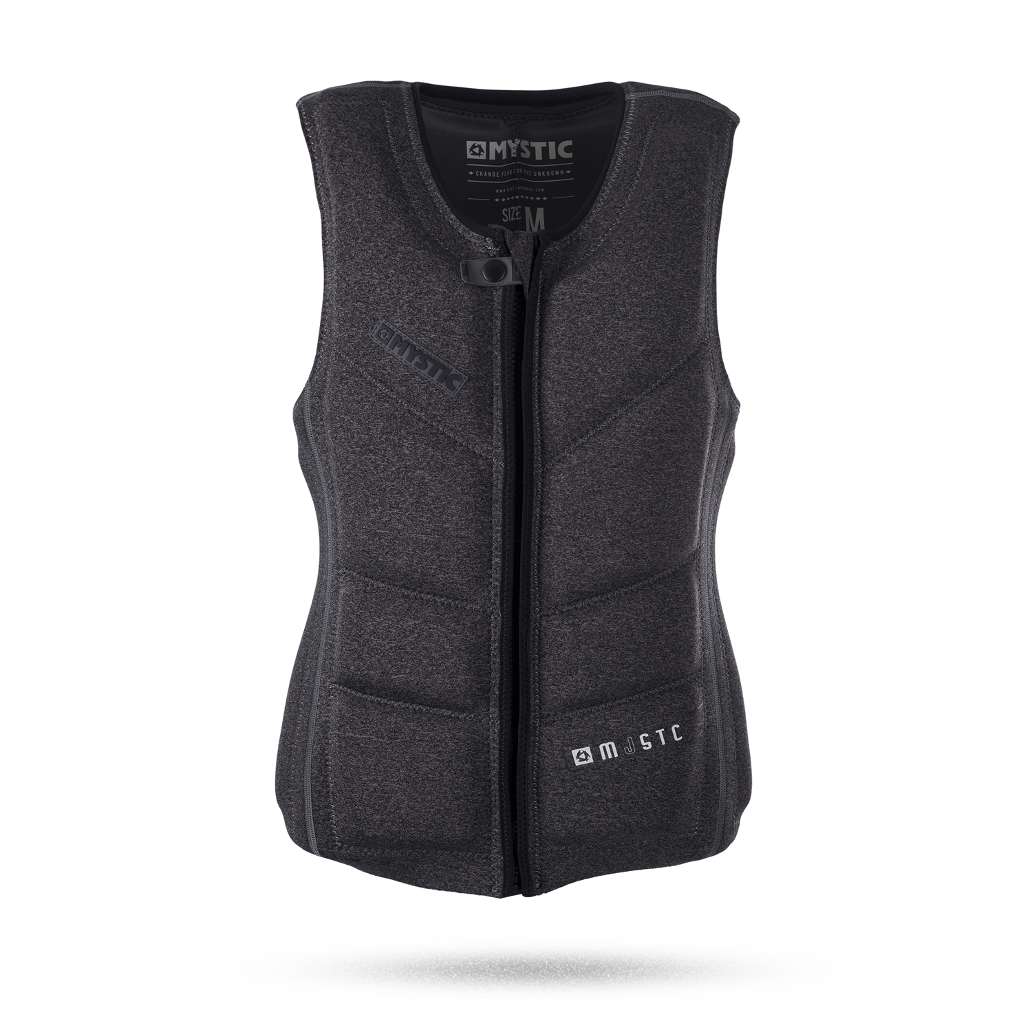 Mystic Majestic Front-Zip Impact Vest - Noir