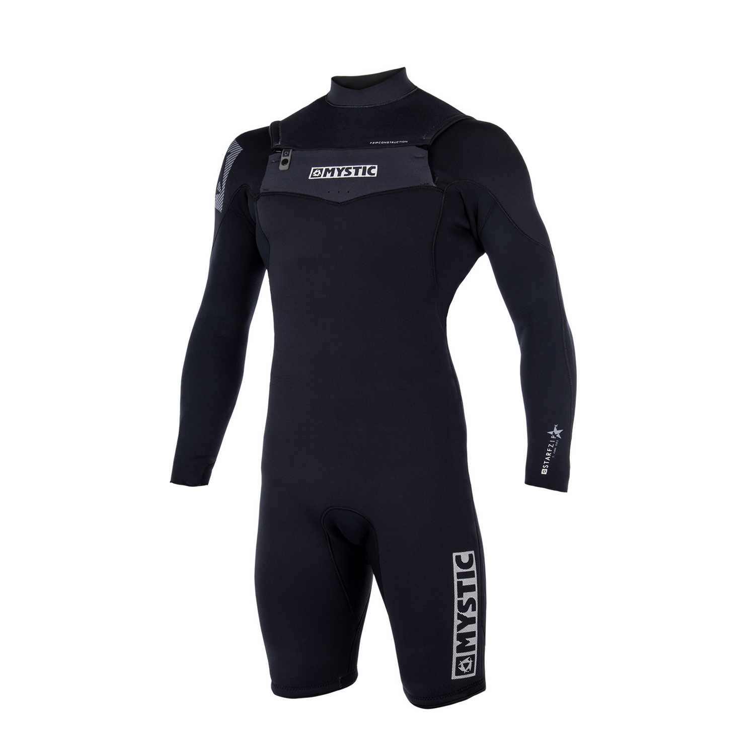 Combinaison Mystic Star 3/2 Double Fz Longarm Shorty - Noir / Blanc