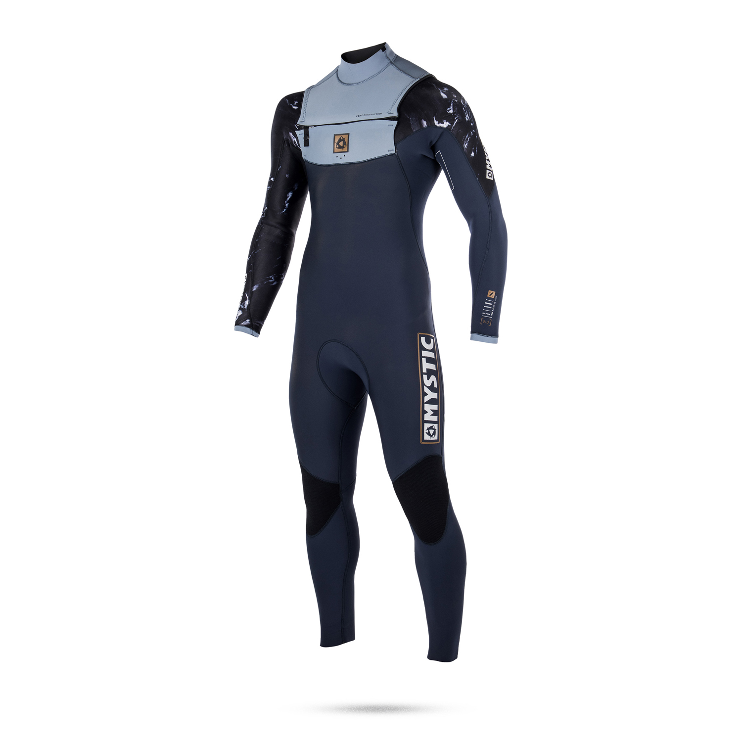 Mystic Pierre 5/3 Double F-Zip Pleine Wetsuit - Marine