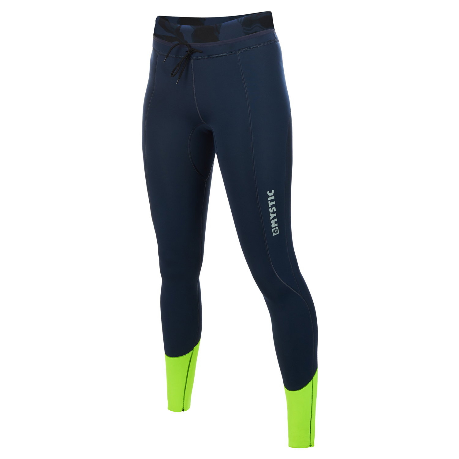 Pantalon Mystic Diva En Néoprène Pour Femme - Bleu Marine / Citron Vert