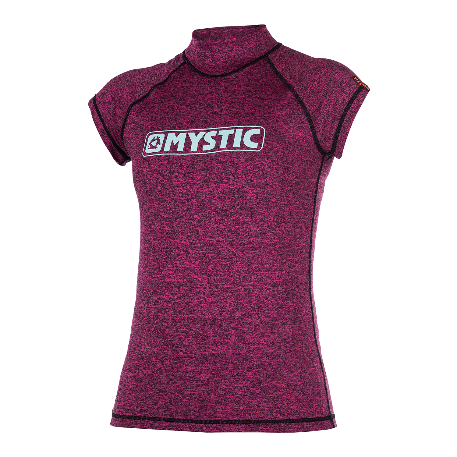 Mystic Femmes Star Shortsleeve Rash Vest - Rose