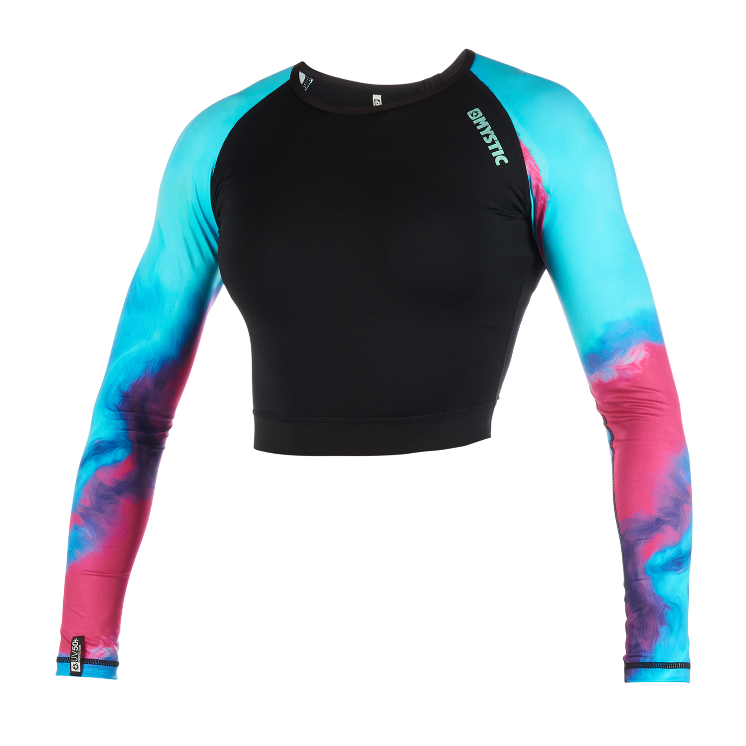 Mystic Womens Ébloui Long Bras Crop Top Veste Débardeur - Aurora
