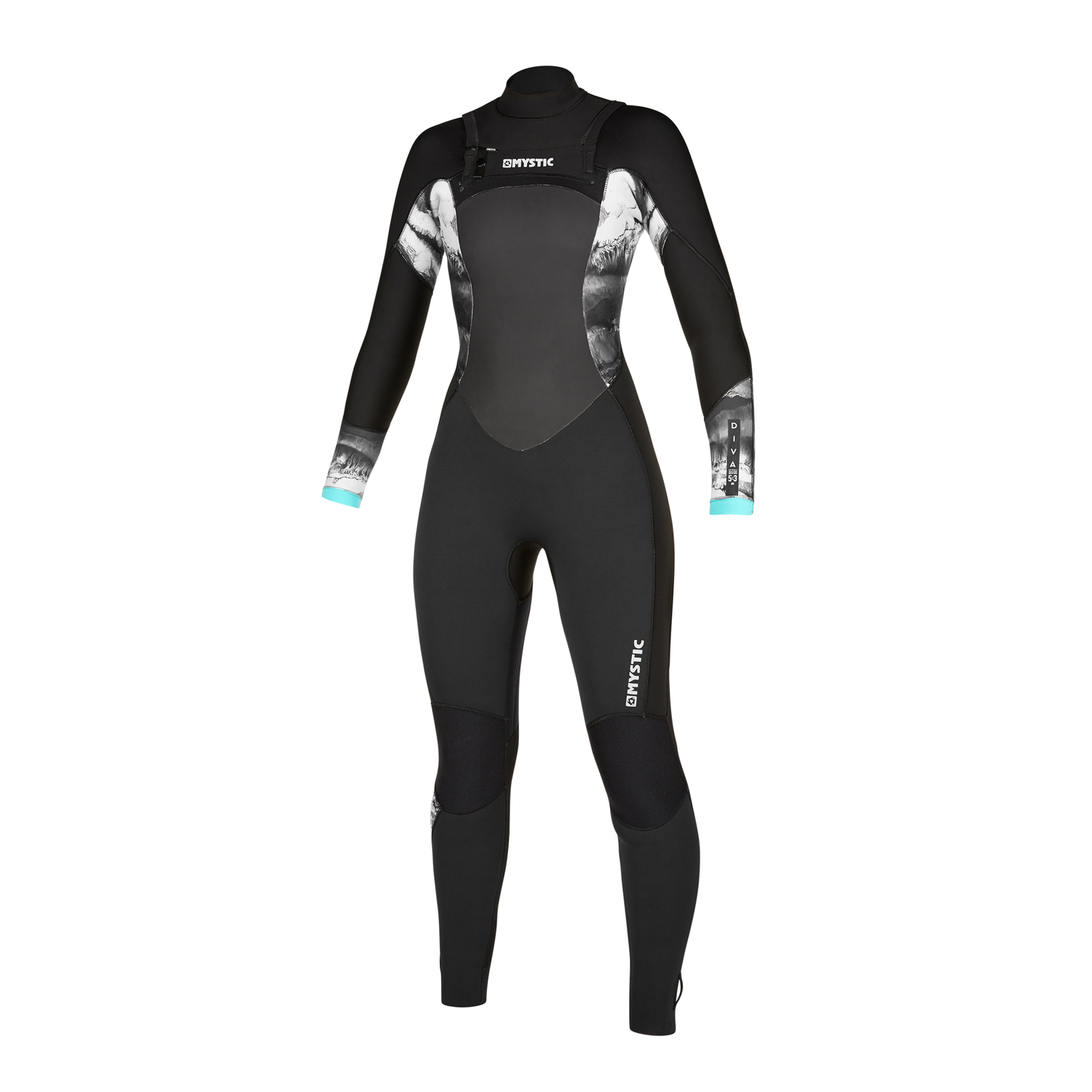 Combinaison Femme Mystic Diva 5 / 3Mm Fzip Fullsuit - Noir