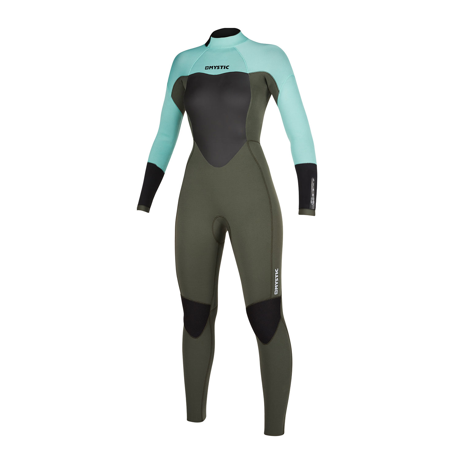 Combinaison Femme Mystic Star 5 / 3Mm À Zip Au Dos - Vert - Vert Menthe