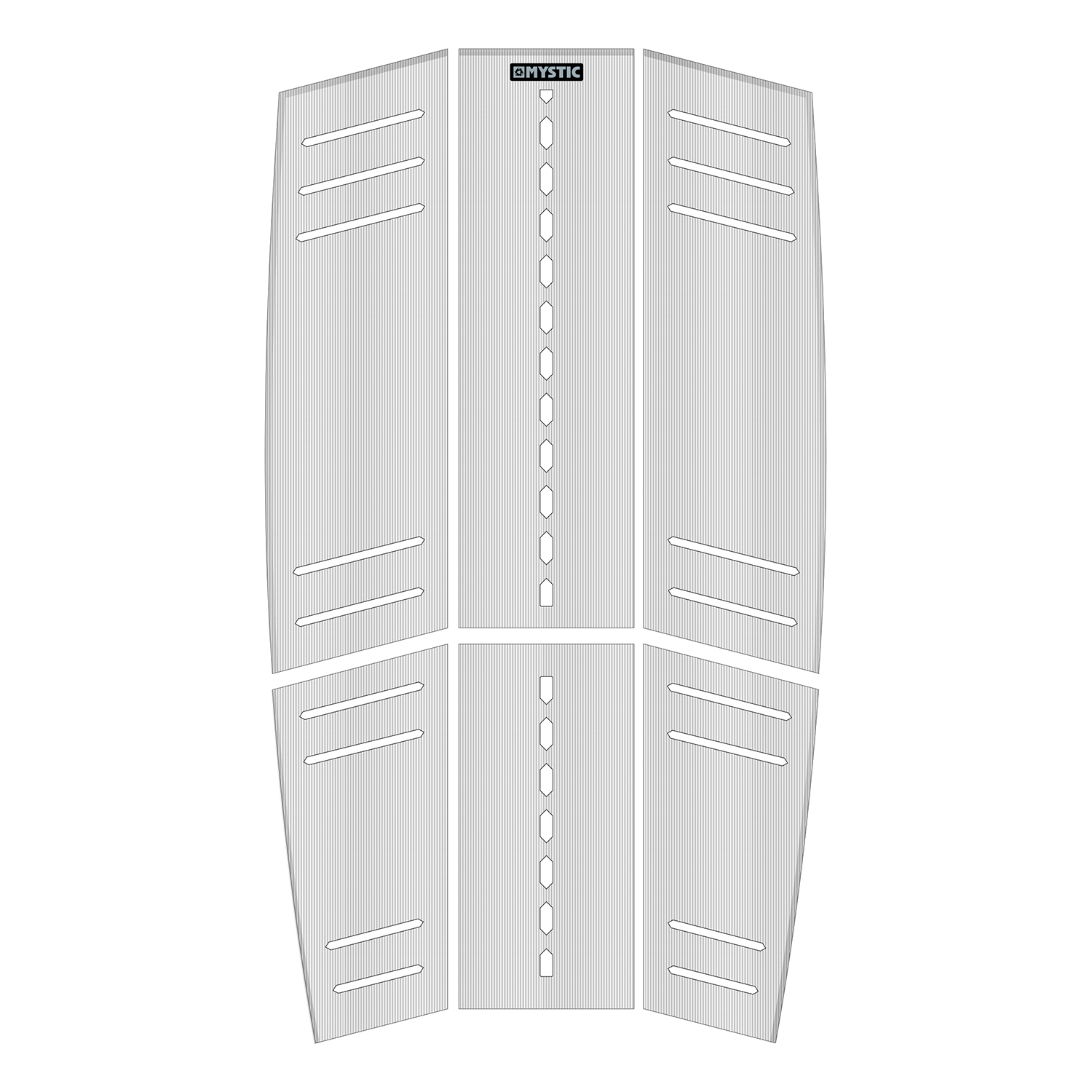 Deckpad Mid Et Front Ambik De Forme Classique Mystic - Blanc