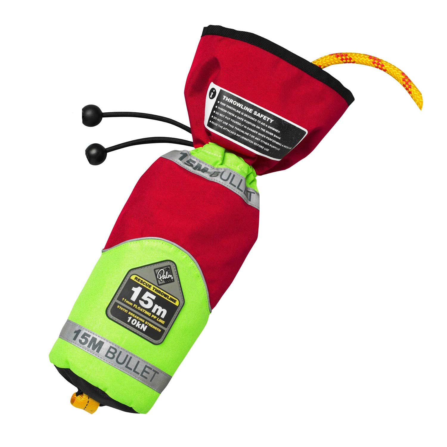 Palm Bullet 15 M Throwline - Rouge / Salut-Vis Yellow