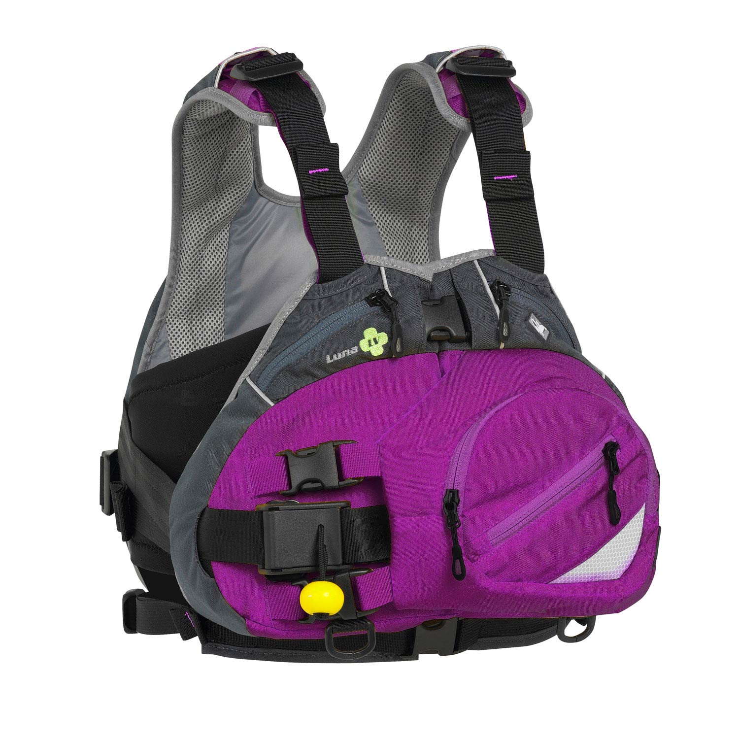 Palm Luna Womens White Water Pfd Gilet De Sauvetage - Plum