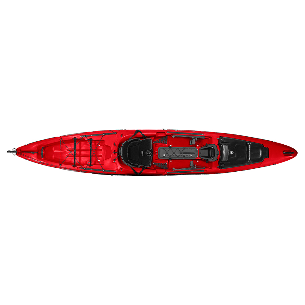 Wilderness Systems Thresher 155 Kayak Avec Rudder 2,015 - Rouge