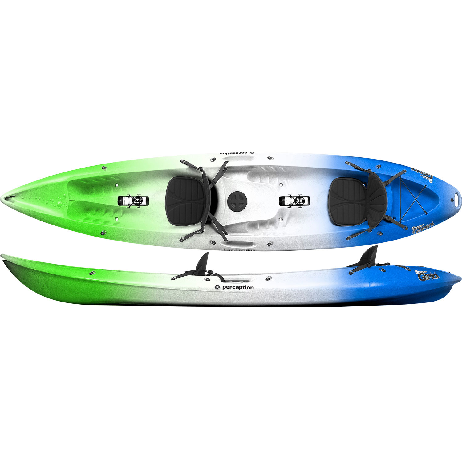Perception Scooter Gemini Tandem Sit On Top Kayak - Lagoon - Sièges Inc