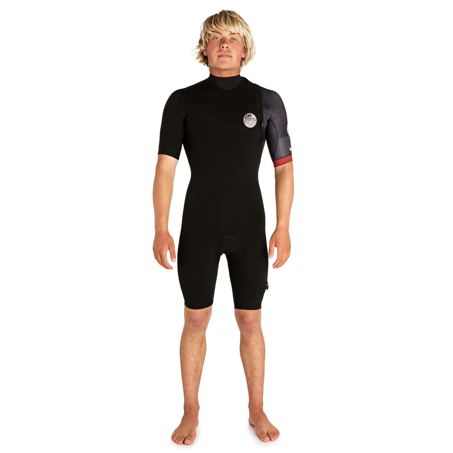 Combinaison Courte Zippée Sans Zip Rip Curl E-Bomb Pro - Noir / Rouge