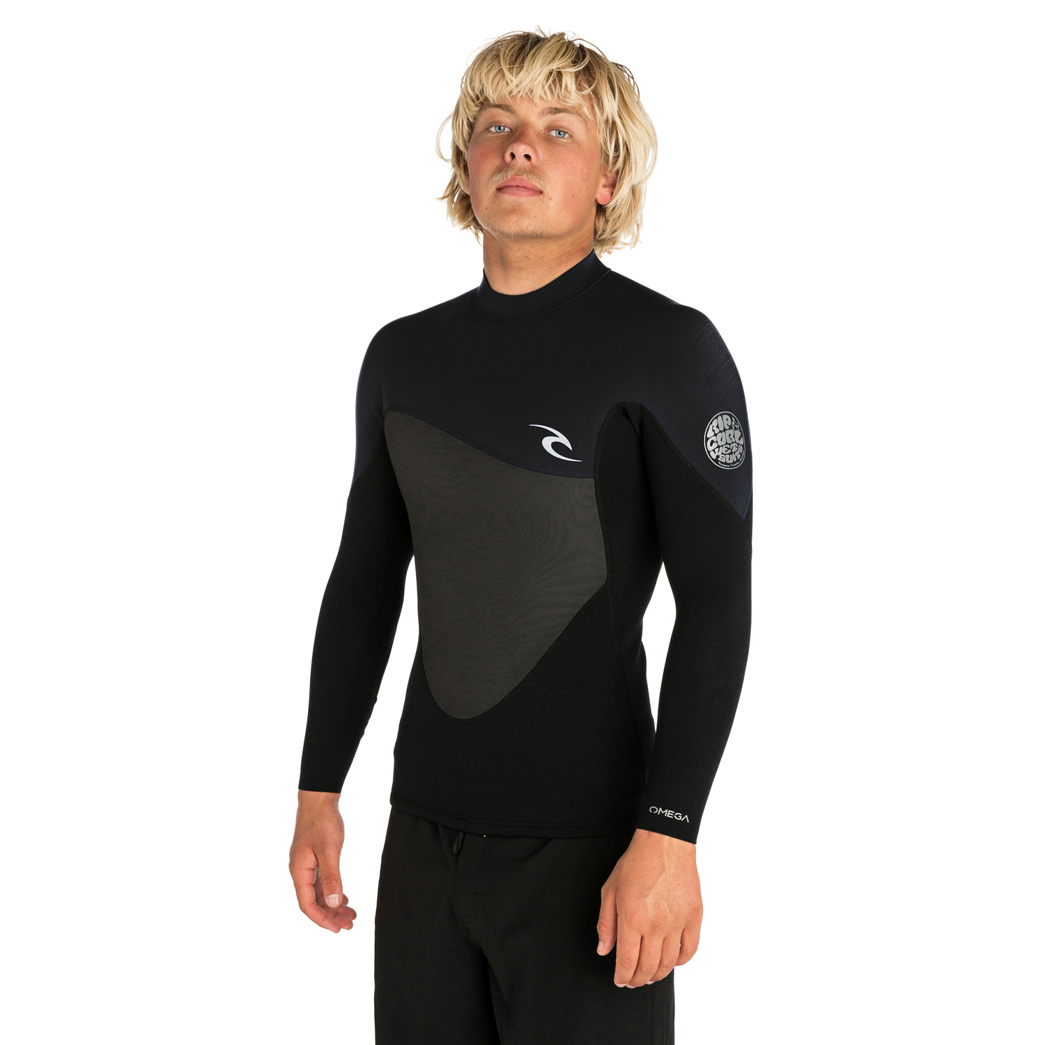 Rip Curl Veste De Combinaison En Néoprène Omega À Manches Longues, 1,5 Mm, - Noir