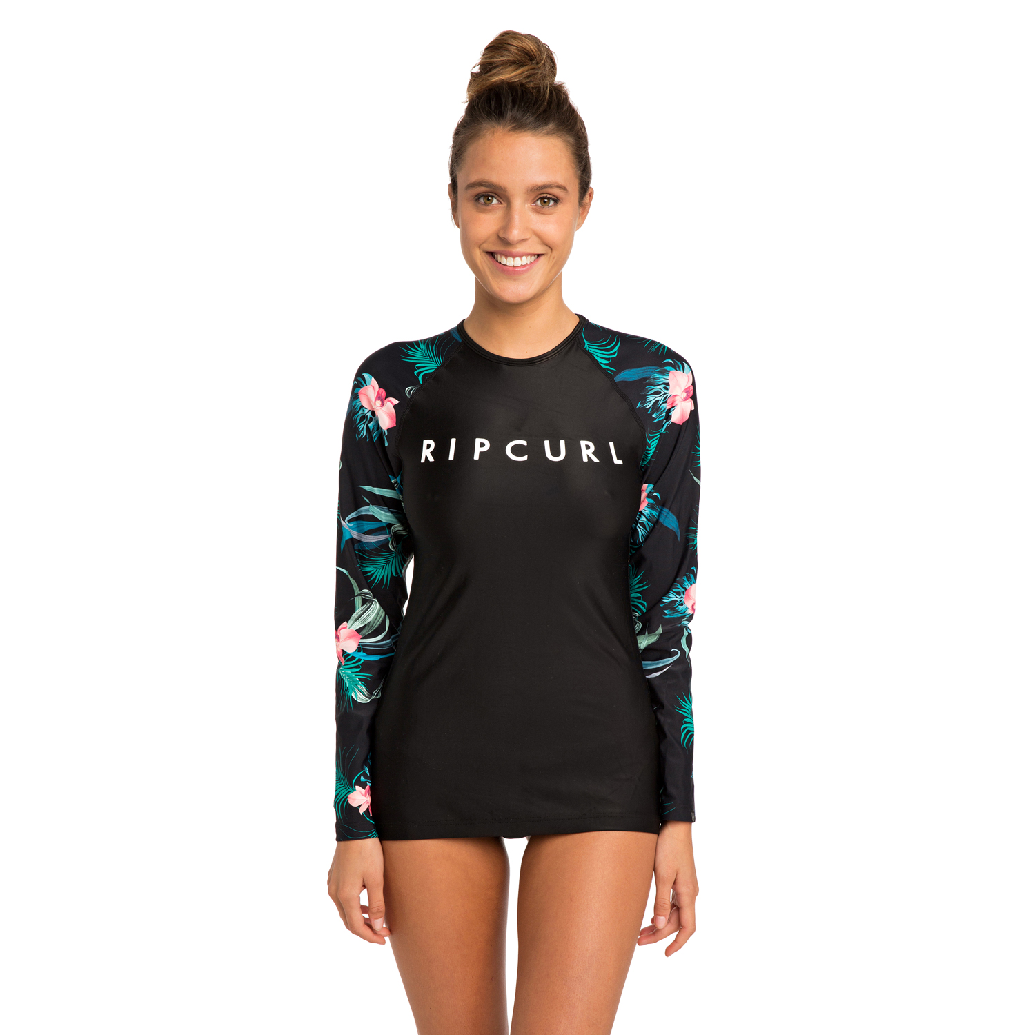 Rip Curl Tee-Shirt Uv À Manches Longues Cloud Break Relaxed Pour Femme, - Noir