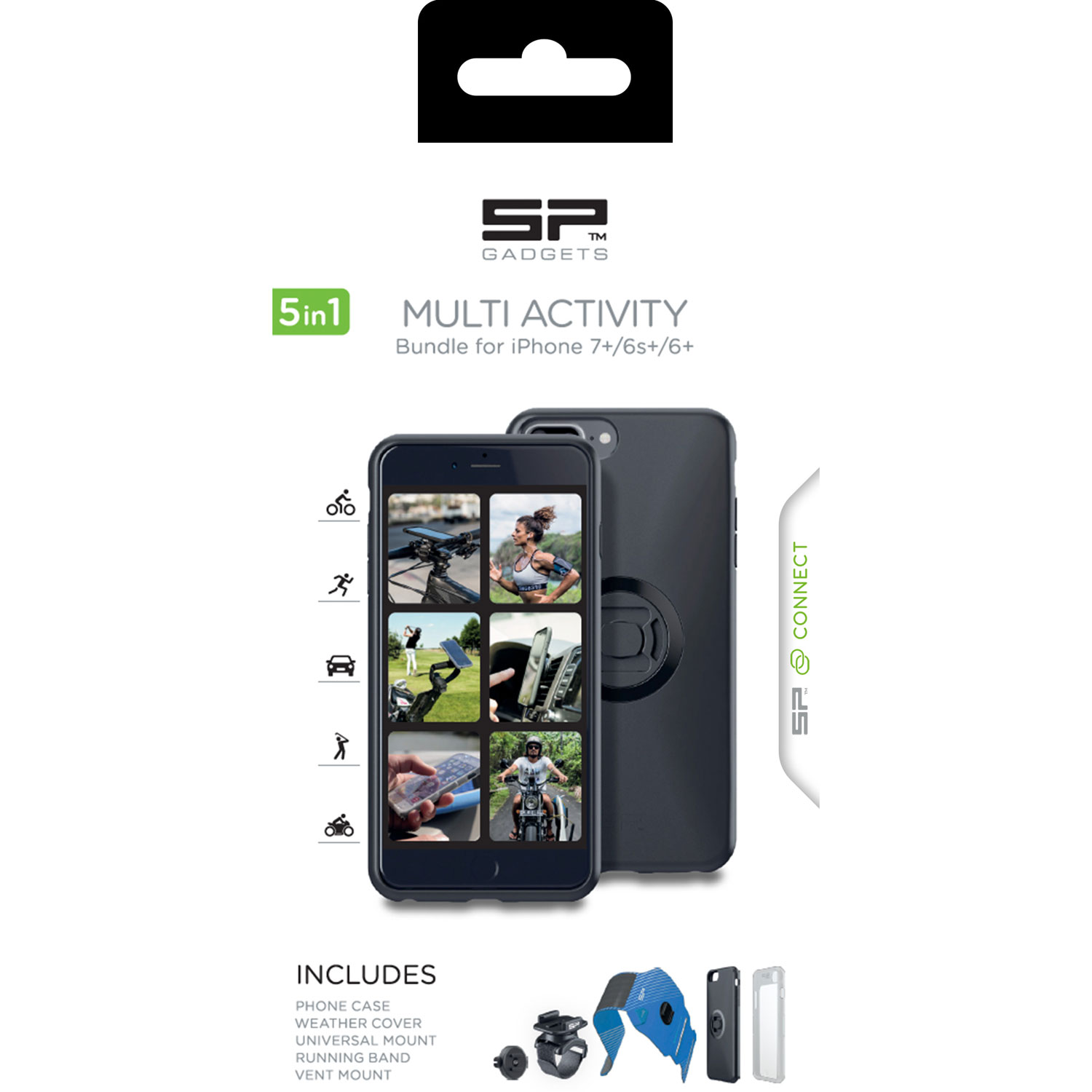 Ensemble Multi-Activités Sp Connect Pour Iphone 7 Plus / 6S Plus / 6 Plus - Noir