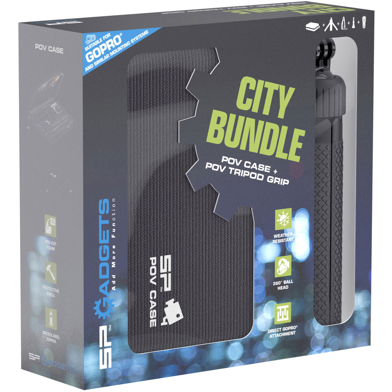 Sp Gadgets City Bundle - Pov Case Dlx Et Pov Trépied Grip