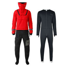 Combinaison Étanche Et Sous-Combinaison Typhoon Ps440 2.0 He | Con-Zip  - Rouge/noir