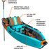 Bote Lono 12'6 Aero Gonflable Kayak - Native Aqua 126Iln22Na