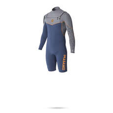 Mystic Artistique 3/2 Gbs Longarm Shorty Avant Zip Wetsuit - Marine Mystic Artistique 3/2 Gbs Longarm Shorty Avant Zip Wetsuit - Marine