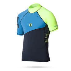 Mystic Crossfire Shortsleeve Rashvest - Bleu Marine