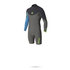 Mystic Crossfire 3/2 Gbs Shortarm Shorty Backzip Combinaison De Plongée - Gris