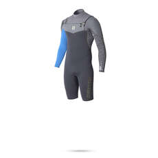 Mystic Len10 3/2 Gbs Longarm Shorty Zip Frontal Combinaison - Bleu Mystic Len10 3/2 Gbs Longarm Shorty Zip Frontal Combinaison - Bleu