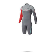 Mystic Nick Davies 2/2 Gbs Shortarm Shorty Zip Combinaison De Plongée - Rouge Mystic Nick Davies 2/2 Gbs Shortarm Shorty Zip Combinaison De Plongée - Rouge