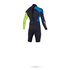 Mystic Star 3/2 Flatlock Backzip Longarm Shorty Wetsuit - Lime
