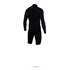 Mystic Star 3/2 Flatlock Backzip Longarm Shorty Wetsuit - Noir