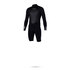 Mystic Star 3/2 Flatlock Backzip Longarm Shorty Wetsuit - Noir