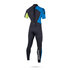 Mystic Star 3/2 Flatlock Back-Zip Shortarm - Citron Vert
