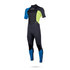 Mystic Star 3/2 Flatlock Back-Zip Shortarm - Citron Vert