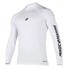 Gilet Rash À Manches Longues Magic Marine Cube - Blanc Gilet Rash À Manches Longues Magic Marine Cube - Blanc