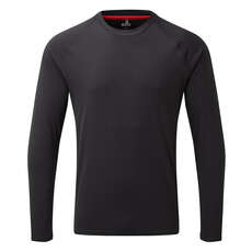 T-Shirt À Manches Longues Pour Hommes Uv Tec À Col Rond Et Manches Courtes - Gris