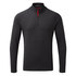 T-Shirt À Manches Longues Pour Hommes Uv Tec À Col Zippé - Charcoal