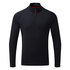 T-Shirt À Manches Longues Pour Hommes Uv Tec À Col Zippé - Bleu Marine