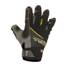 Gants De Navigation D'été À Doigts Courts Gul - Noir / Jaune Gants De Navigation D'été À Doigts Courts Gul - Noir / Jaune