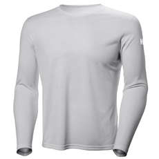 Helly Hansen Chemise Hh Tech Crew À Manches Longues - Gris Clair Helly Hansen Chemise Hh Tech Crew À Manches Longues - Gris Clair