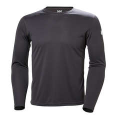 Helly Hansen Chemise Hh Tech Crew À Manches Longues - Ébène Helly Hansen Chemise Hh Tech Crew À Manches Longues - Ébène