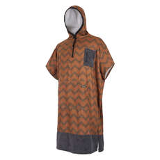 Mystic Allover Imprimé Poncho / Fleece / Robe Changeante - Seal Brown Mystic Allover Imprimé Poncho / Fleece / Robe Changeante - Seal Brown