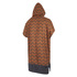 Mystic Allover Imprimé Poncho / Fleece / Robe Changeante - Seal Brown