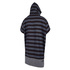 Mystic Allover Imprimé Poncho / Polaire / Robe Changeante - Noir / Gris