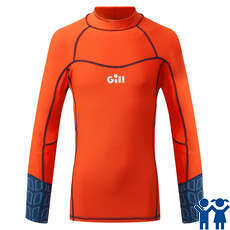 Gill Junior Pro Rash Vest Manches Longues - Orange - 5020J Gill Junior Pro Rash Vest Manches Longues - Orange - 5020J