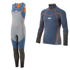 Kit De Combinaison De Voile Gill Junior Zenlite Skiff - Gris Acier / Océan