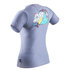 Gul Junior Girls Short Sleeve Tee Fit Rashvest - Grey - Rg0372-B7