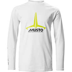 Musto Youth Insignia Uv Fast Dry Rash Guard - Blanc 80803 Musto Youth Insignia Uv Fast Dry Rash Guard - Blanc 80803