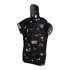 Mystic Allover Print Poncho / Polaire / Robe À Langer - Noir