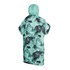 Mystic Allover Poncho / Polaire / Robe À Langer - Noir / Menthe